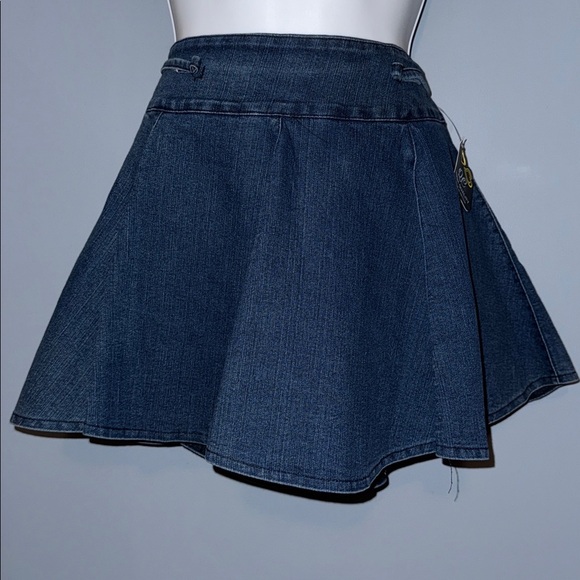 unbranded Pants - Denim Skort with Flared Hem - Size Unknown